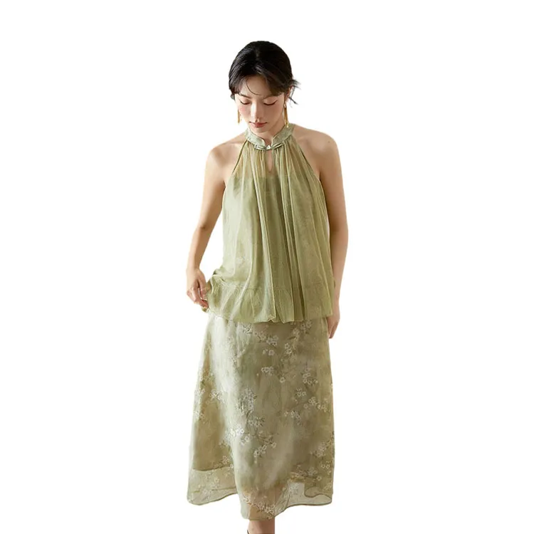 HDFULERN Sleeveless Dress Women's-3