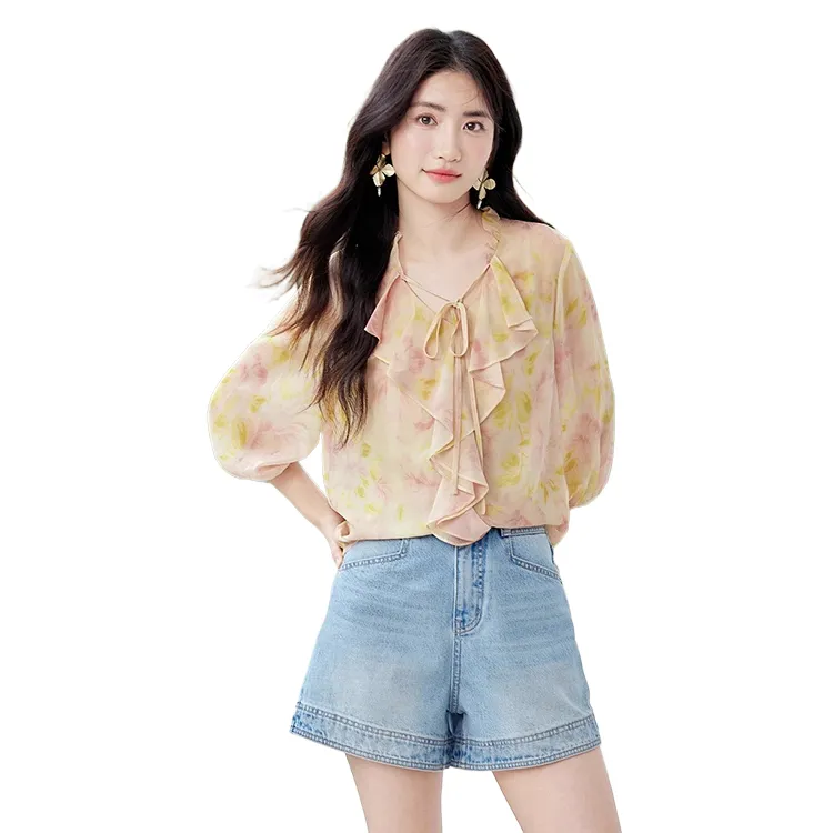 HDFULERN Shirts Women's Pink-4