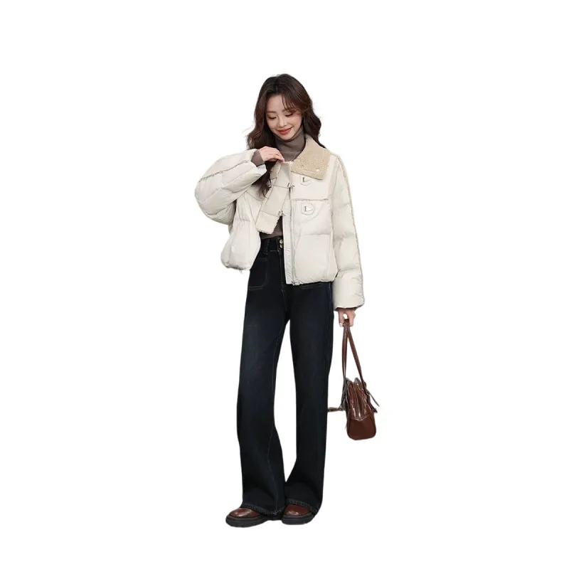 HDFULERN Jeans Women's Vintage Blue-4