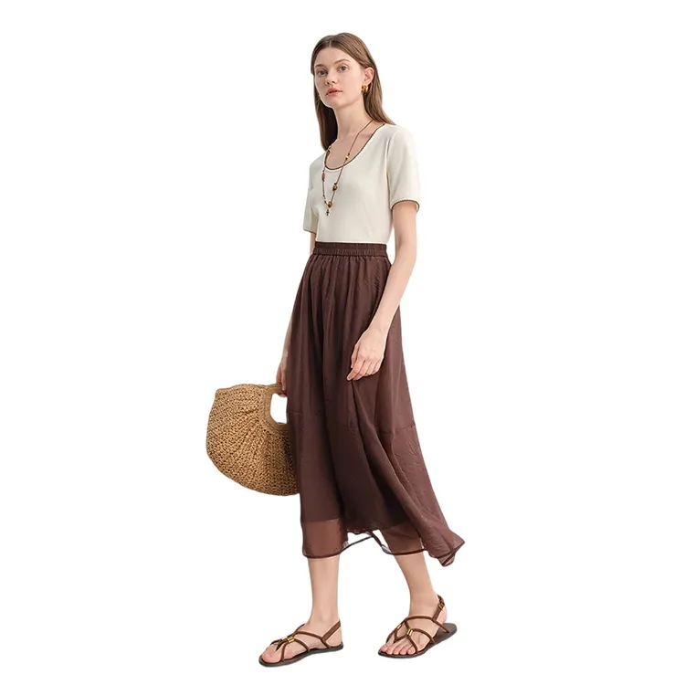 HDFULERN T Shirts Women's Beige-3