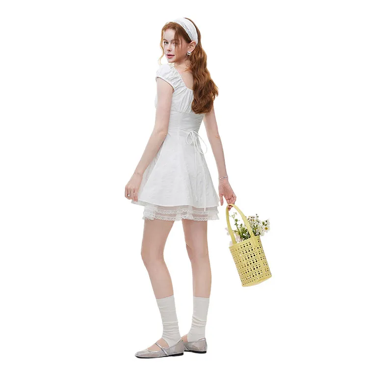 HDFULERN Short Sleeved Dress Women's-5