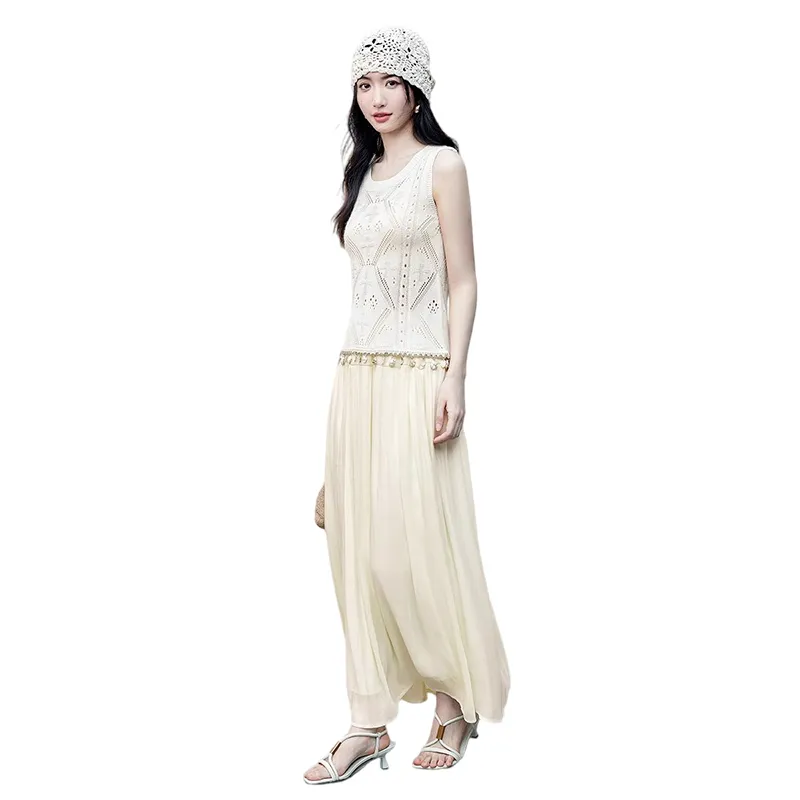HDFULERN Casual Long Skirt Women's-4