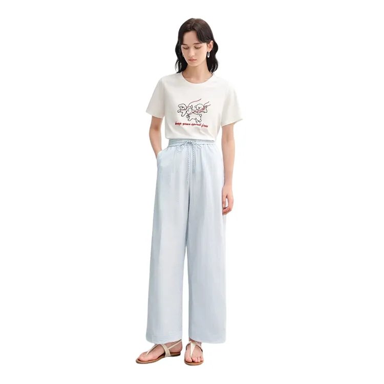 HDFULERN T Shirts Women's White-2