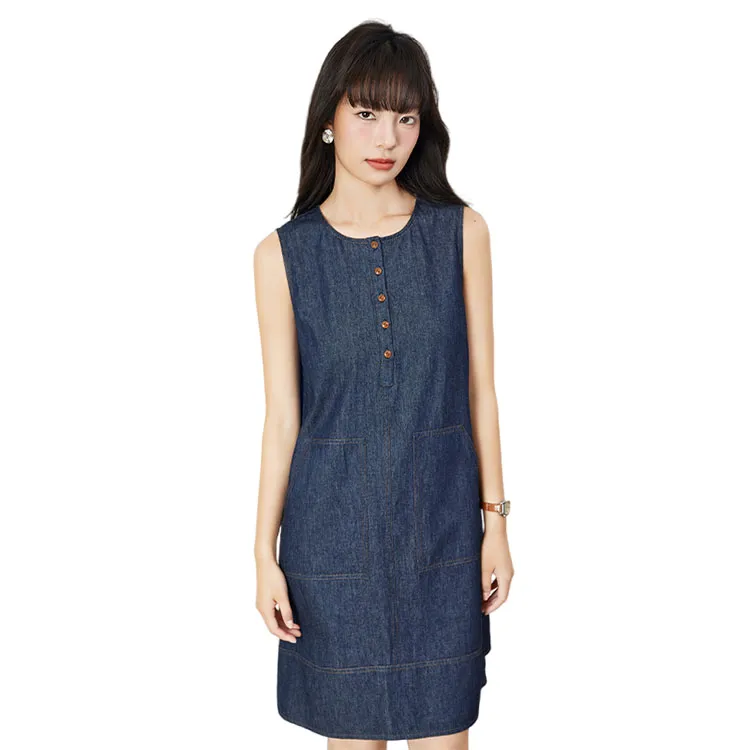 HDFULERN Sleeveless Dress Women's-2