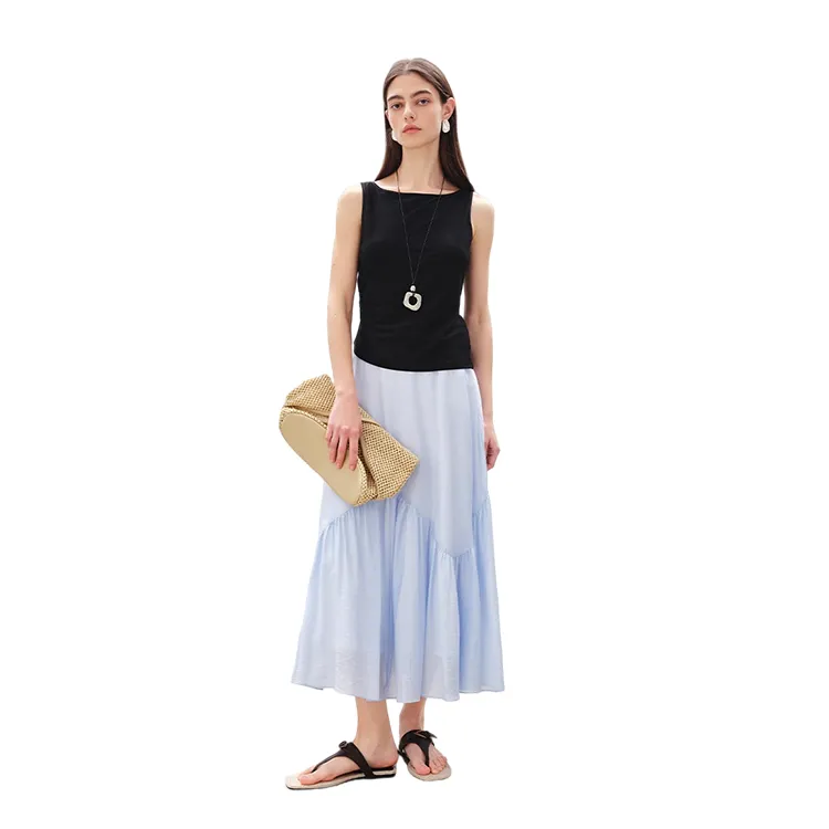 HDFULERN Casual Long Skirt Women's-2