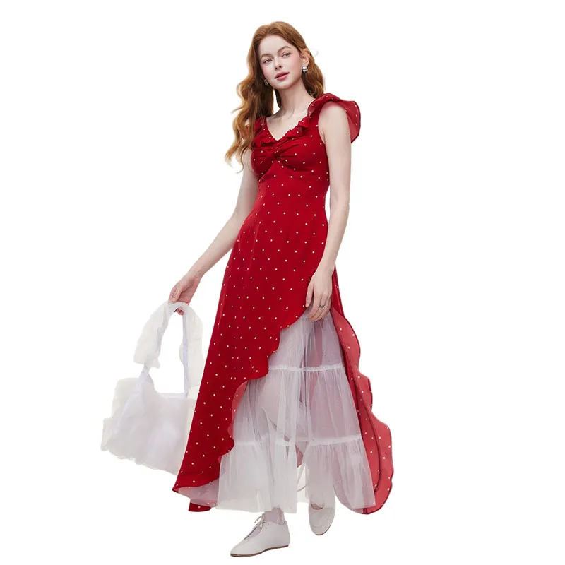 HDFULERN Short Sleeved Dress Women's-2