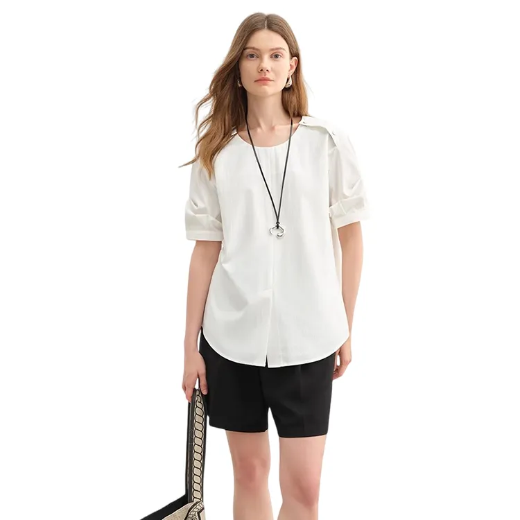 HDFULERN Shirts Women's White-4