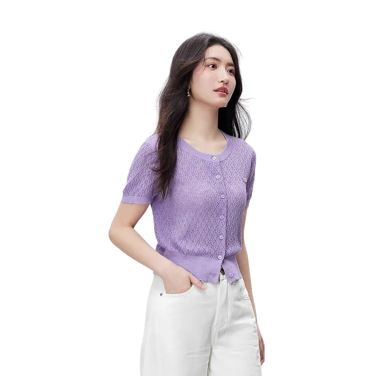 HDFULERN Knitwear Women's Purple-3