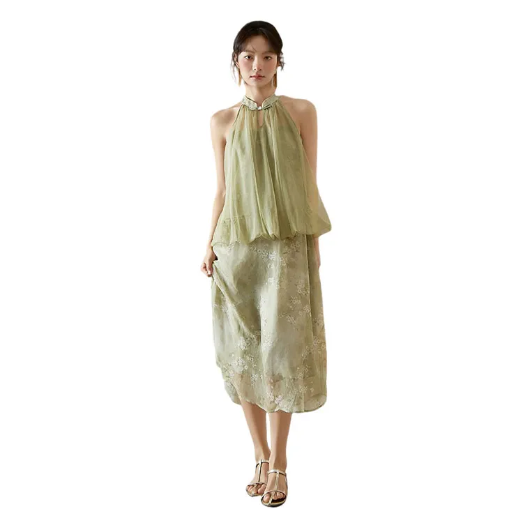 HDFULERN Sleeveless Dress Women's-4