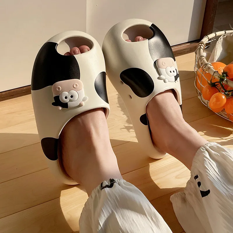 ALPLUME Home Slippers Black, White-7