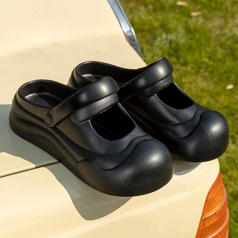 ALPLUME Slippers White, Black Apricot-5