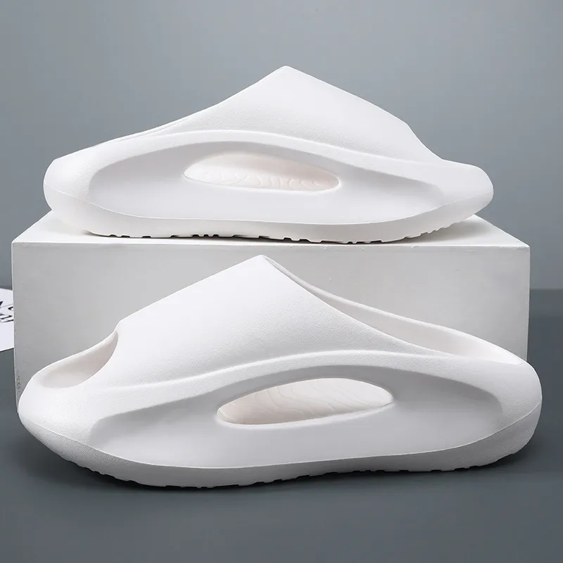 ALPLUME Home Slippers White, Black-2