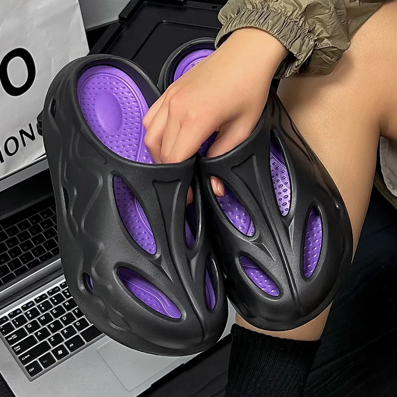 ALPLUME Slippers White Black, Black, Black Purple-11