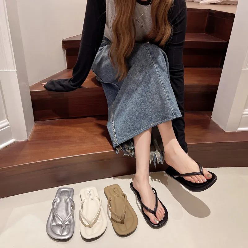 ALPLUME Slippers Silver Ecru Black-6