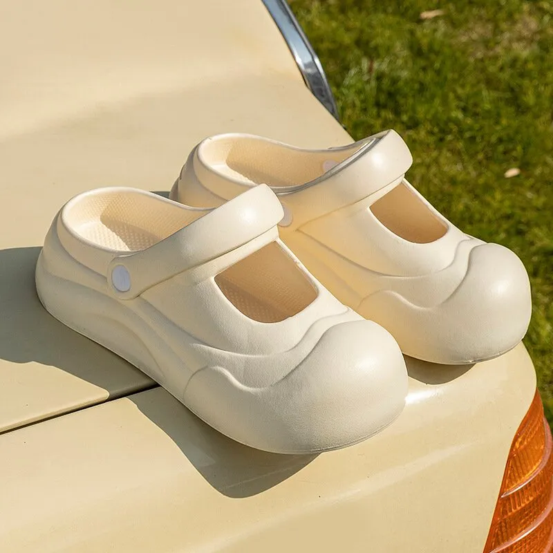 ALPLUME Slippers White, Black Apricot-9