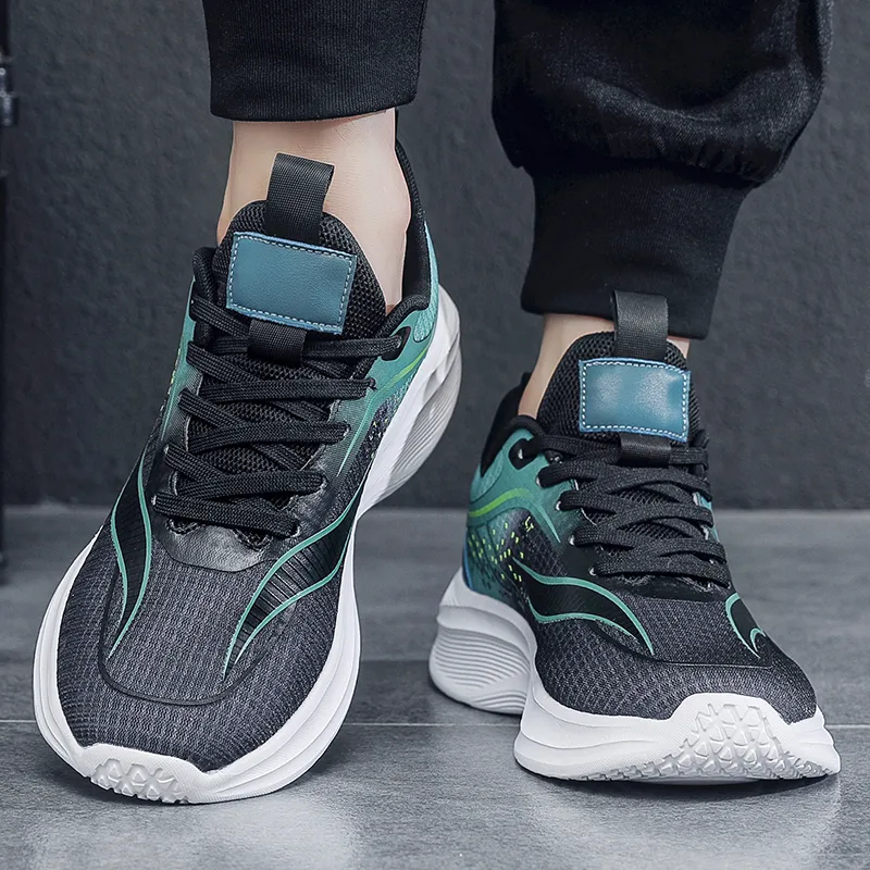 Kuding Cushioning Slip Resistant Breathable Lightweight Moisture Wicking Low Top Training Shoes Men's-17
