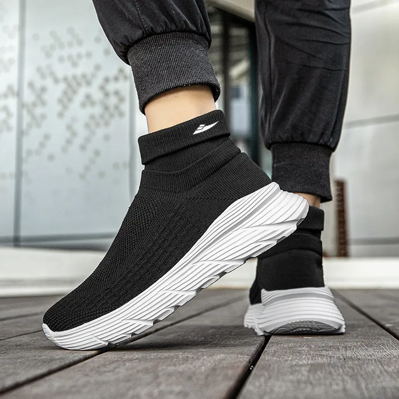 Kuding Slip-Resistant Breathable High-Top Casual Shoes Unisex-8