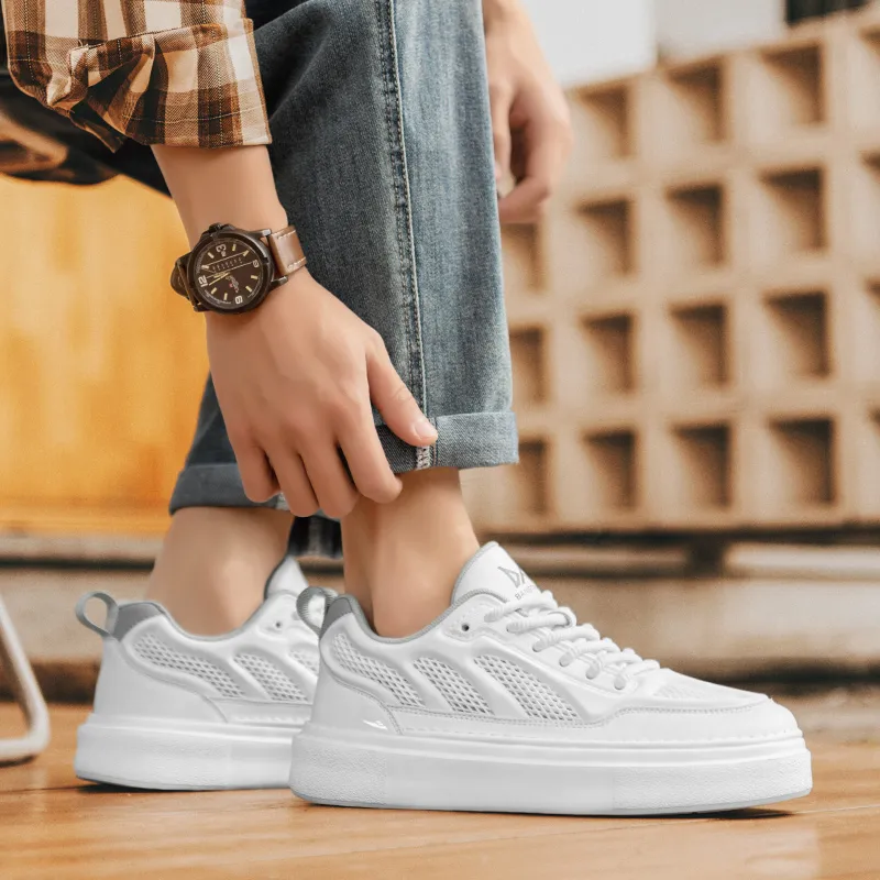 Kuding Slip Resistant Cushioning Abrasion Resistant Lightweight Breathable Low Top Skateboard Shoes Men's-12