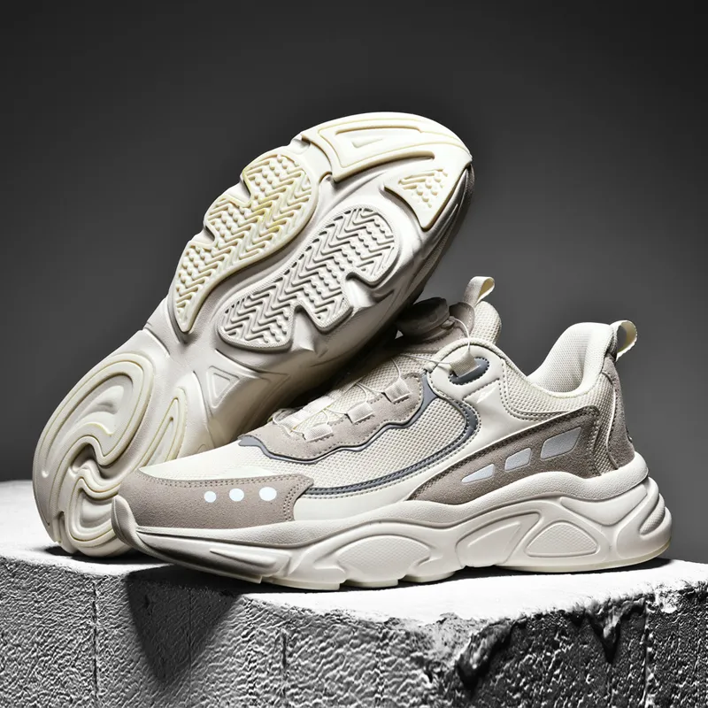 Kuding Cushioning, Slip Resistant, Abrasion Resistant, Moisture Wicking, Lightweight Low Top Chunky Sneakers Unisex-6