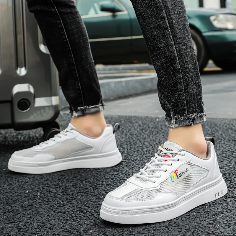 Kuding Slip Resistant Quick Dry Lightweight Moisture Wicking Breathable Low Top Skateboard Shoes Men's-3