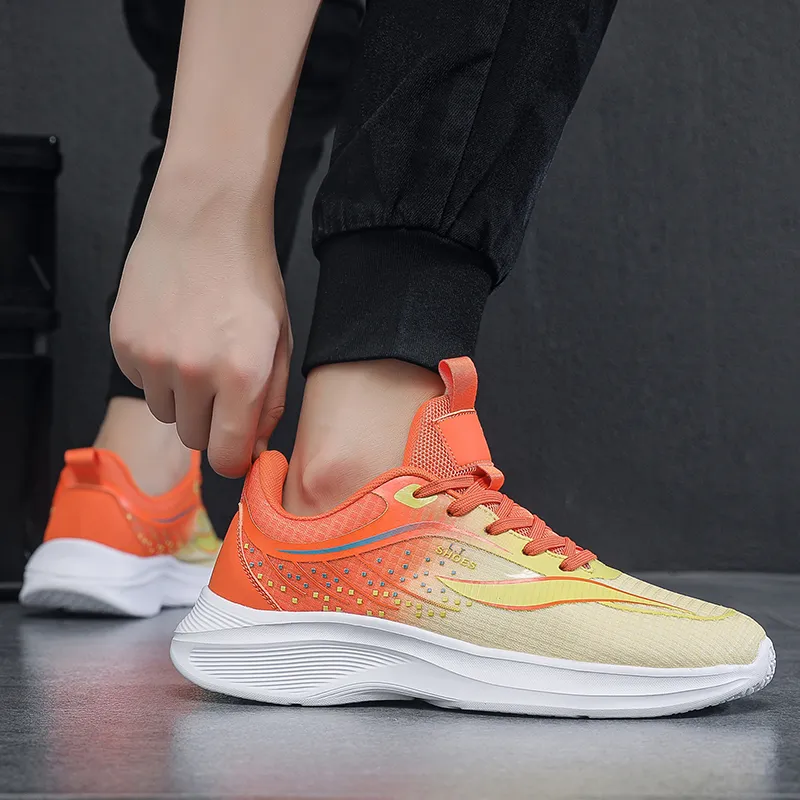 Kuding Cushioning Slip Resistant Breathable Lightweight Moisture Wicking Low Top Training Shoes Men's-3