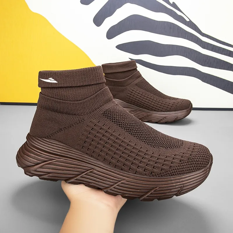 Kuding Slip-Resistant Breathable High-Top Casual Shoes Unisex-22