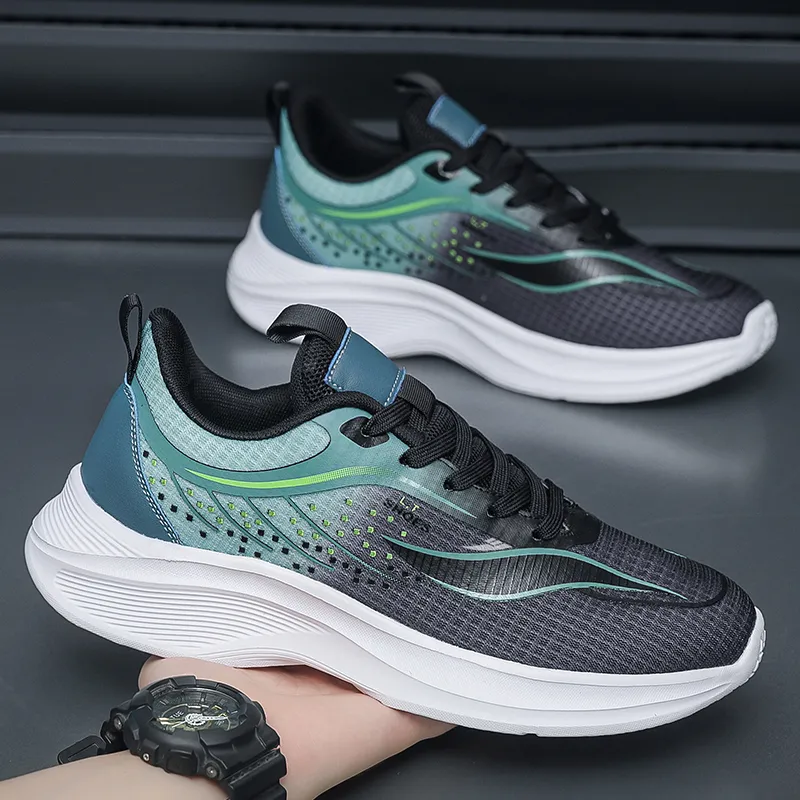 Kuding Cushioning Slip Resistant Breathable Lightweight Moisture Wicking Low Top Training Shoes Men's-16