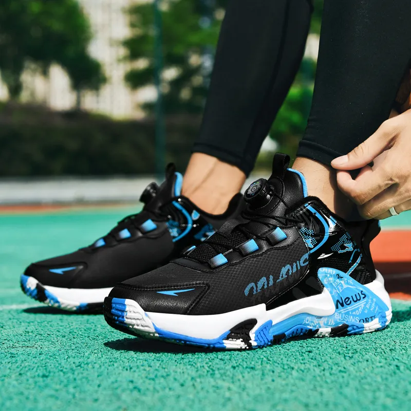 Kuding Cushioned Slip-Resistant Water-Resistant Wear-Resistant Basketball Shoes Men's-8