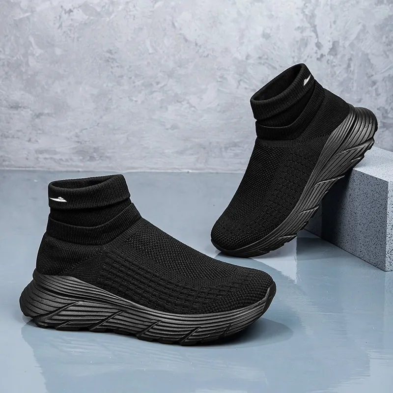 Kuding Slip-Resistant Breathable High-Top Casual Shoes Unisex-4
