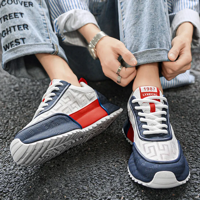 Kuding Cushioning, Slip Resistant, Breathable, Moisture Wicking, Lightweight Low Top Chunky Sneakers Men's-20