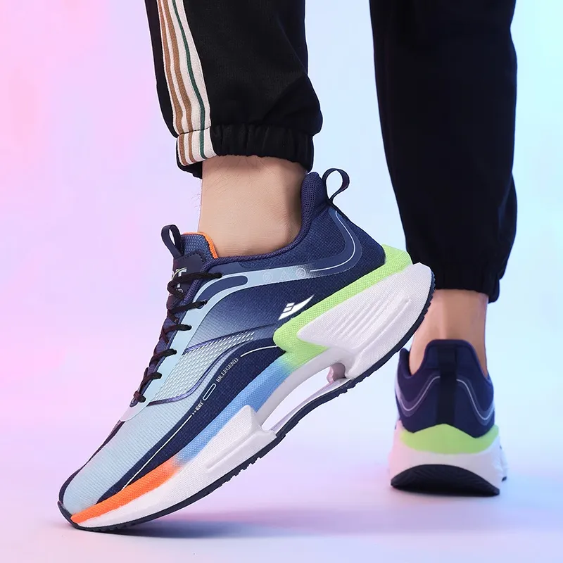 Kuding Cushioning Abrasion Resistant Lightweight Slip Resistant Low Top Running Shoes Unisex-3