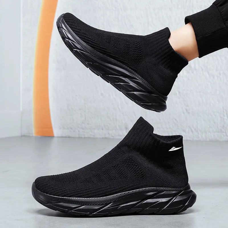 Kuding Durable Breathable High-Top Running Shoes Unisex-3