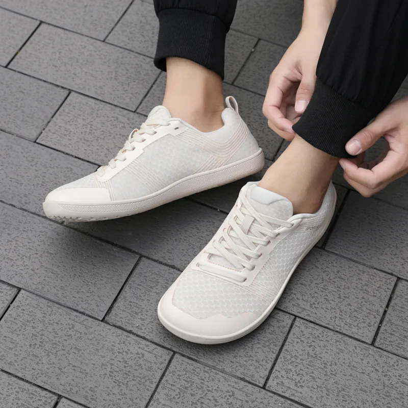 Kuding Casual Shoes Unisex Low Top White Blue-11