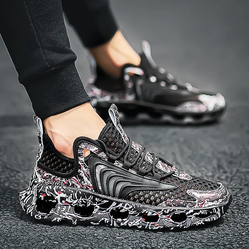 Kuding Cushioning Breathable Lightweight Low Top Running Shoes Men's-16