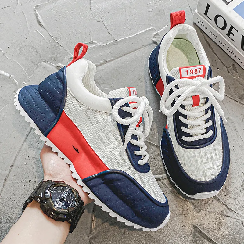 Kuding Cushioning, Slip Resistant, Breathable, Moisture Wicking, Lightweight Low Top Chunky Sneakers Men's-15