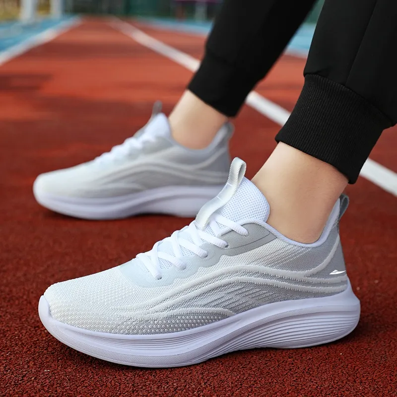 Kuding Anti-Slip Wear-Resistant Breathable Cushioning Lightweight Low-Top Running Shoes Unisex-8