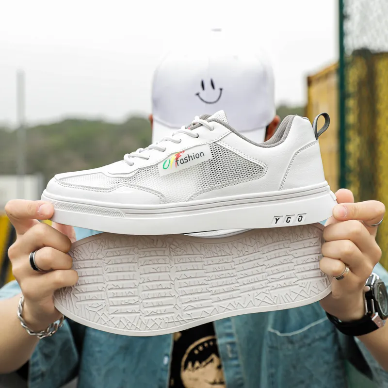 Kuding Slip Resistant Quick Dry Lightweight Moisture Wicking Breathable Low Top Skateboard Shoes Men's-1