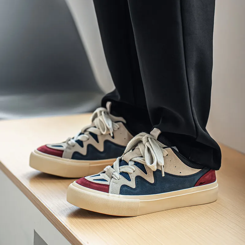 Kuding Slip Resistant, Abrasion Resistant, Lightweight, Breathable, Moisture Wicking Low Top Skateboard Shoes Men's-3