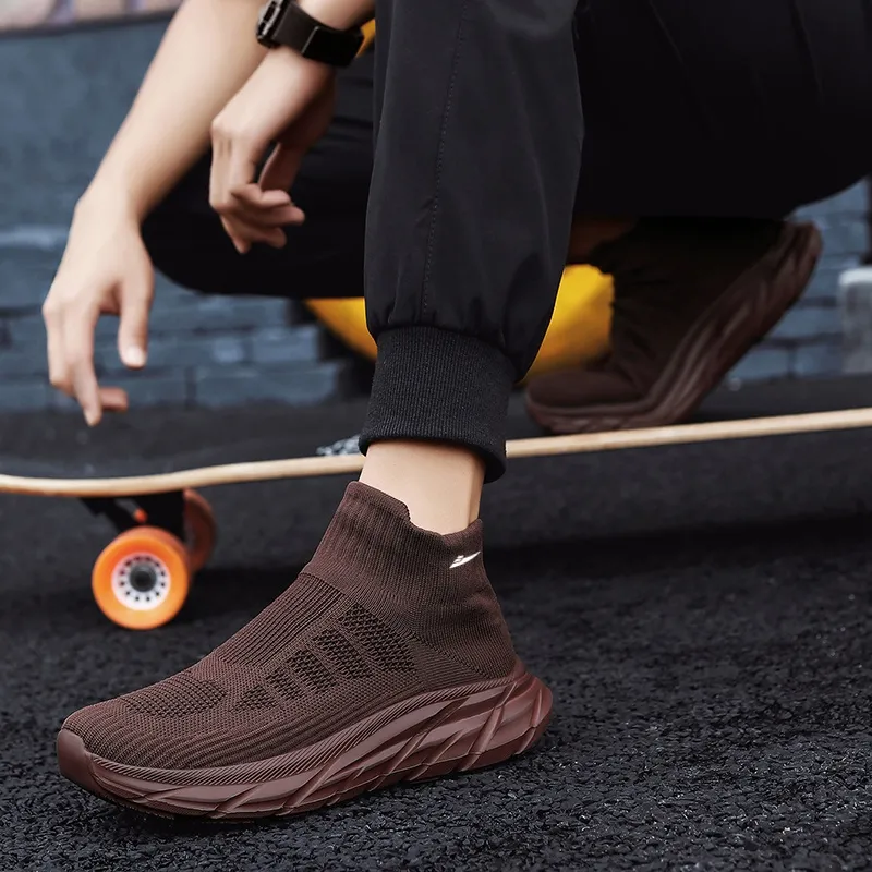 Kuding Durable Breathable High-Top Running Shoes Unisex-14