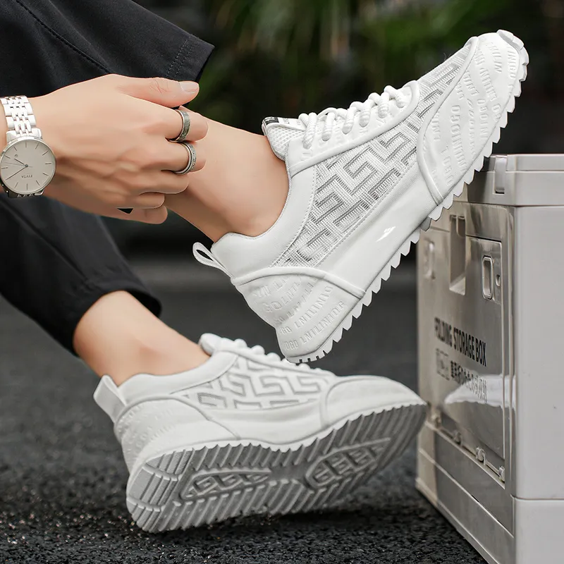 Kuding Cushioning, Slip Resistant, Breathable, Moisture Wicking, Lightweight Low Top Chunky Sneakers Men's-5