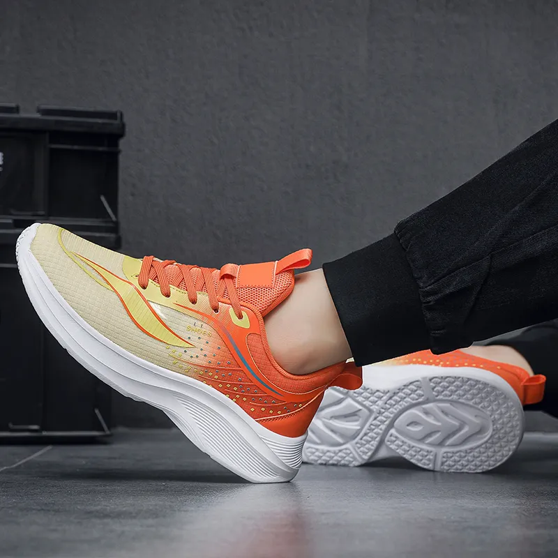 Kuding Cushioning Slip Resistant Breathable Lightweight Moisture Wicking Low Top Training Shoes Men's-5