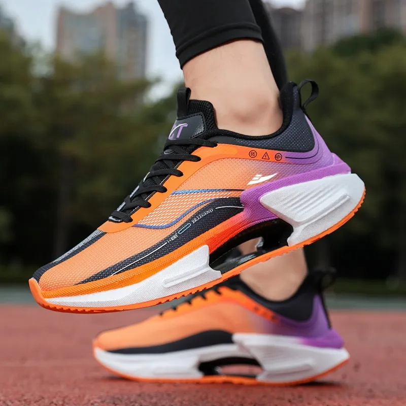 Kuding Cushioning Abrasion Resistant Lightweight Slip Resistant Low Top Running Shoes Unisex-29