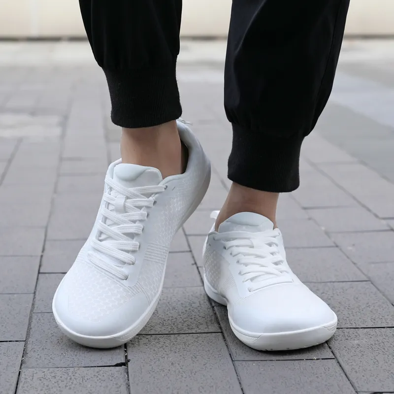 Kuding Casual Shoes Unisex Low Top White Blue-2
