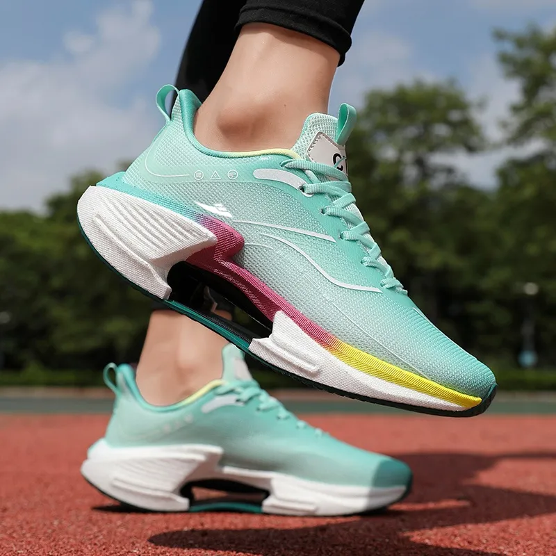 Kuding Cushioning Abrasion Resistant Lightweight Slip Resistant Low Top Running Shoes Unisex-33