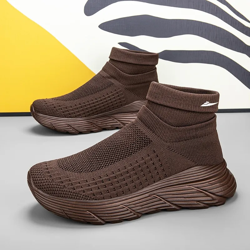 Kuding Slip-Resistant Breathable High-Top Casual Shoes Unisex-21