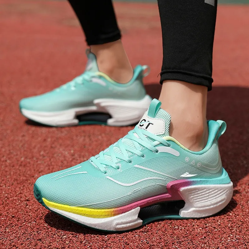 Kuding Cushioning Abrasion Resistant Lightweight Slip Resistant Low Top Running Shoes Unisex-32