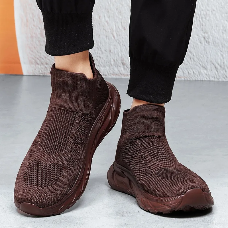 Kuding Durable Breathable High-Top Running Shoes Unisex-16