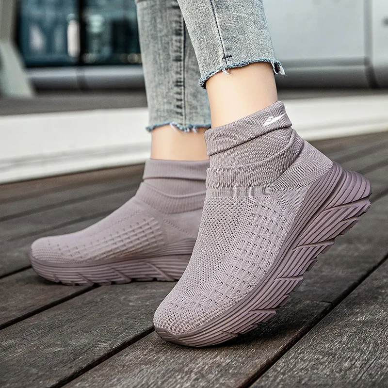 Kuding Slip-Resistant Breathable High-Top Casual Shoes Unisex-28