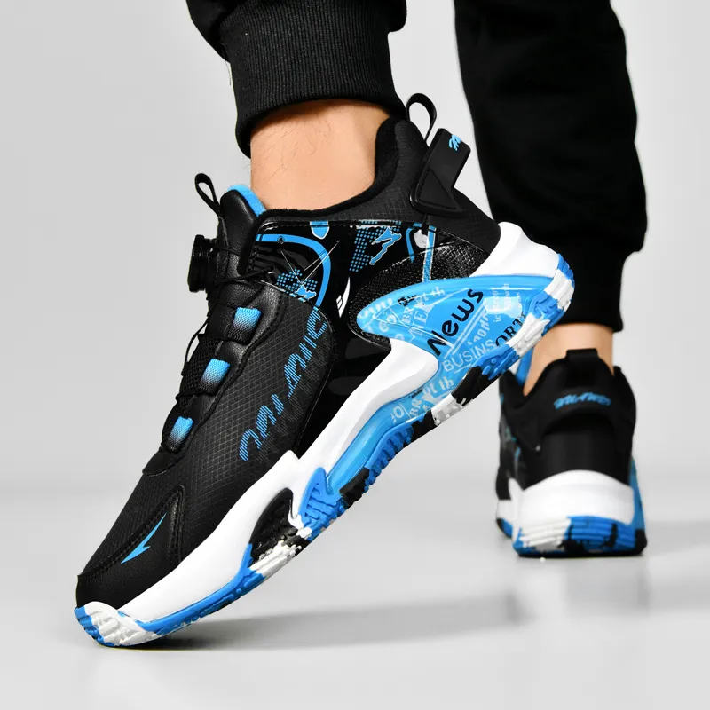 Kuding Cushioned Slip-Resistant Water-Resistant Wear-Resistant Basketball Shoes Men's-9