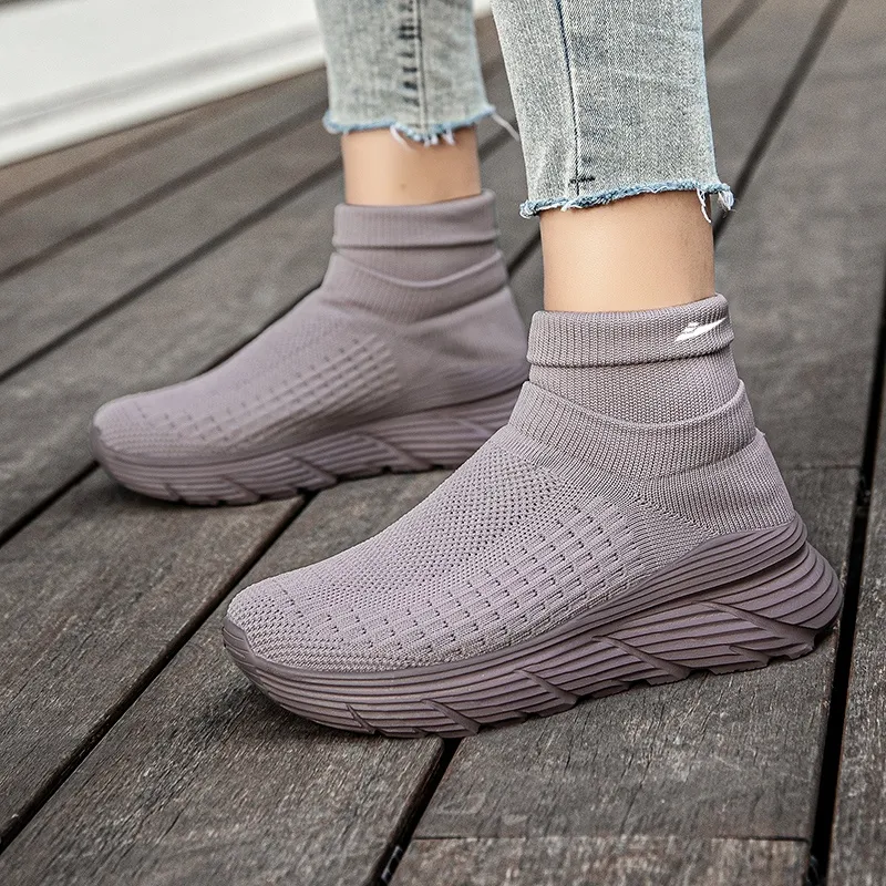 Kuding Slip-Resistant Breathable High-Top Casual Shoes Unisex-26